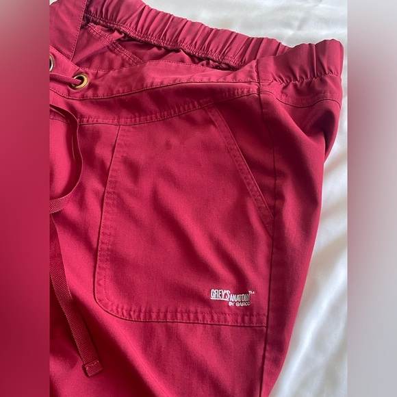 Grey's Anatomy Cargo Pants in Rich Red - Picture 8 of 9